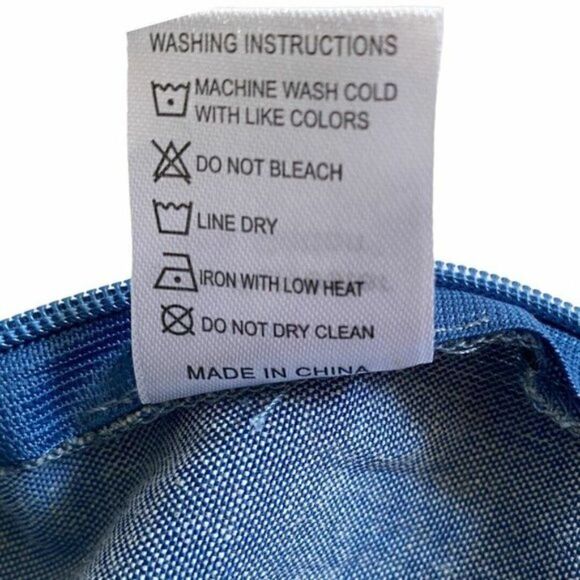 Pomelo Blue Square Neck Denim Chambray Sleeveless Cropped Tank Top US L - Picture 9 of 9